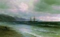 landscape with a schooner 1880 Romantic Ivan Aivazovsky Russian
